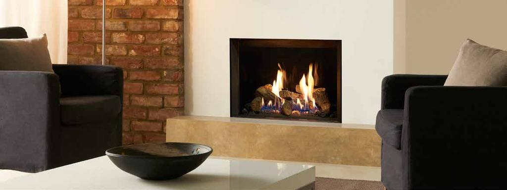 Riva2 500 Riva2 500 Edge with EchoFlame Black Glass lining Efficiency & Heat Output Chimney or Flue Options Gas Type Fuel Bed Linings Control Riva2 500 Conventional Flue Riva2 500 Balanced Flue