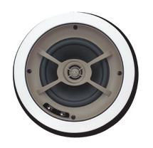 Ceiling Speakers C645 One pair of ceiling speakers with 61/2" Kevlar woofers, cast magnesium woofer baskets, 1" pivoting aluminum dome tweeters, +3dB bass & treble contour switches and 150 watt power