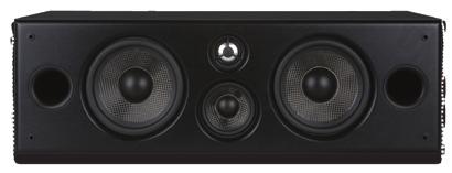 Center Channel Speakers CC550 One bookshelf center channel speaker with two 51/4" Kevlar woofers, 3" Kevlar midrange, 1" aluminum dome tweeter and