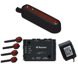 Includes the following IR components: (1) IR Mini-wht Receiver