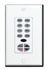 M Keypads PMKIR Single-gang Master keypad with built-in IR receiver. All buttons are removable and configurable. Includes extra buttons to customize any job.