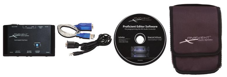 M Accessories Command Interface Kit Contains everything you need to connect and program an M4 or M6 from your laptop.