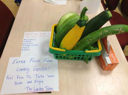 Lemberg Newsletter August 2018 Food Projects With all this ripe food there has been an increase in food projects for the classrooms.