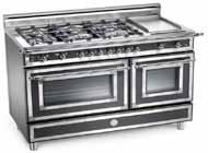 With sealed burners, cleaning is fast and easy Bertazzoni's exclusive