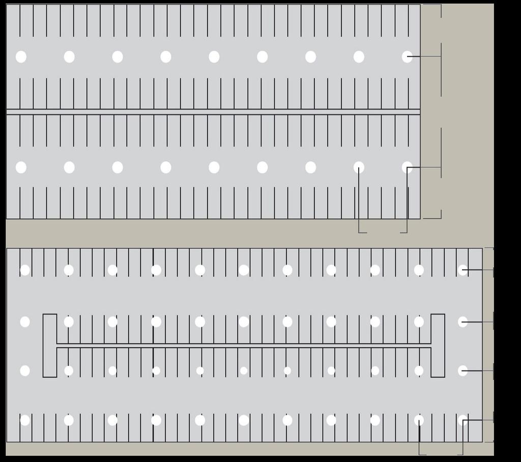 Area of illumination Minimum footcandel level (On floor) Maximum/ Minimum footcandle level (On floor) Vertical Reading Area of illumination