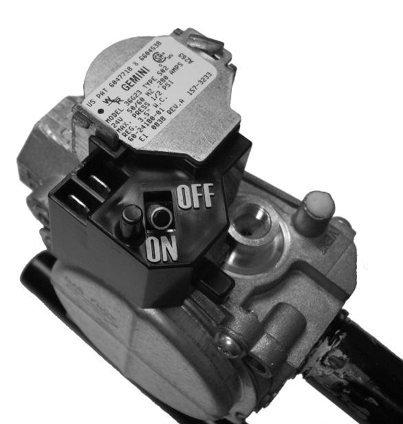 Any strains on the gas valve can change the position of the gas orifices in the burners. This can cause erratic furnace operation. IMPORTANT: Do not run a flexible gas connector inside the unit.