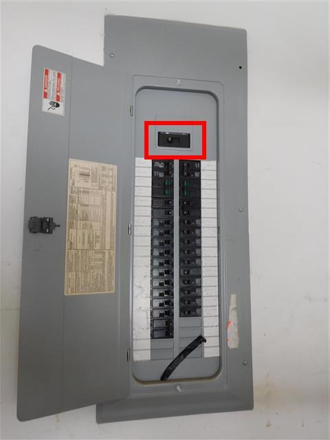 The main electrical disconnect for the home is located in the inside panel box. 7.16 Item 1(Picture) Main Electrical Shut-Off 7.