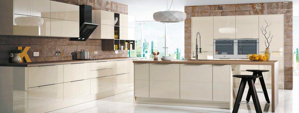 Flush-fit sinks and hobs will enhance the feeling of space as they make the room appear larger due to their seamless finish.