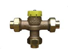 F (110 F to 150 F optional) 34H Series Radiant Heat Apollo 34H Series mixing valves are ideal for use with domestic and commercial boilers and all types of radiant systems.