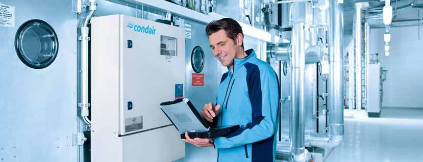 HUMIDIFICATION AS PART OF A VENTILATION AND AIR-CONDITIONING SYSTEM Condair Dual in an air handling unit (AHU) To achieve an optimal indoor climate, air humidification is an indispensable part of an