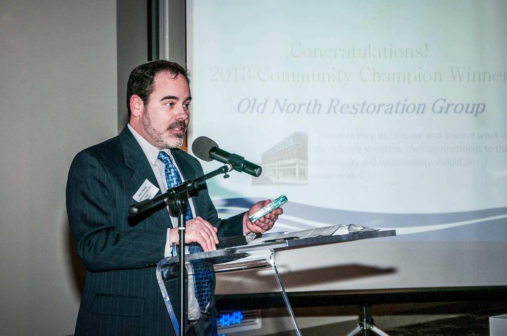Community Champion Awardee: Old North St. Louis Restoration Group Sean Thomas, Old North St.