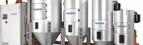 Piovan Drying Technologies: Hoppers - Maximum heat energy transfer to the material. - Uniform mass flow resin descent. - Constant and stable drying conditions.