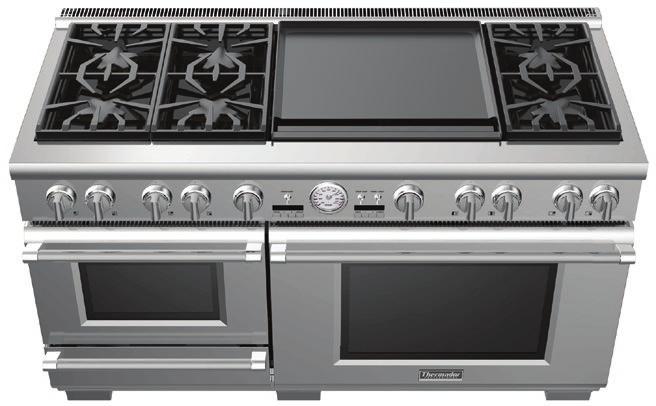 FEATURES & BENEFITS - Largest Pro Range Oven capacity in the industry @ 5.7 cu. ft.