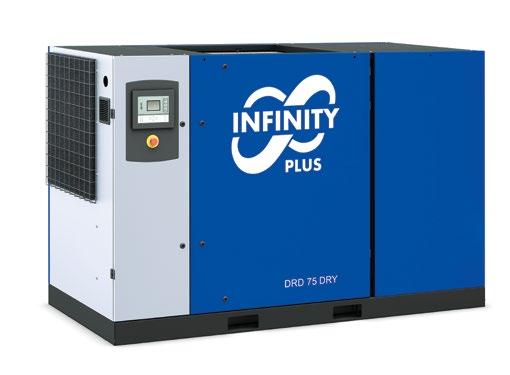 Infinity DRD Screw Compressor DRD75 A 7.5 340 55 75 69 7.5 1100 DRD100 A 7.5 442 75 100 71 7.