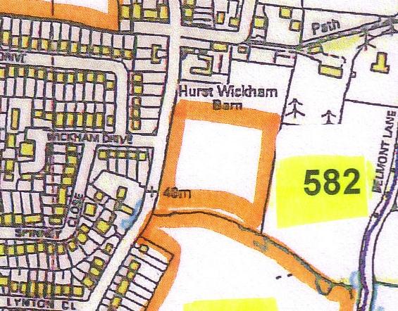 Site ref Area (Ha) 0.66 Dwellings 10-15 HP 25 (MSDC582) Hurst Wickham Barn College Lane Existing use Paddock Highway access From College Lane Previously developed?