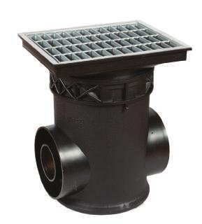 Feature4 The streamlined upper part of catch basin promotes flow of rain water and prevents