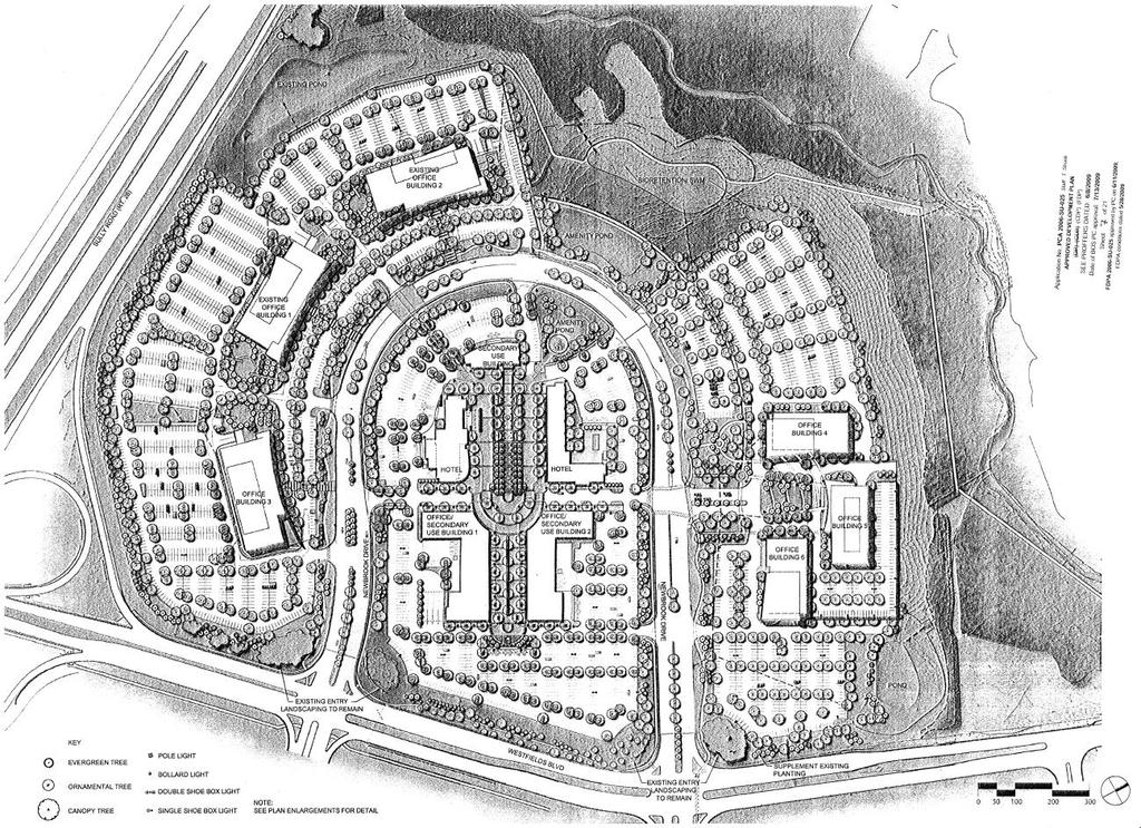 Staff Report for Plan Amendment 2015-III DS1 include a child-care facility to the mix. Figure 3 is from the approved Final Development Plan and shows the site layout.