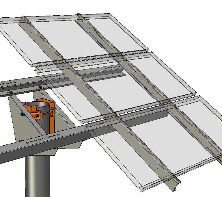 10 Universal Top-of-Pole Mount UNI-TP/10 Installation Guide Step 6 - mounting the PV assembly Parts