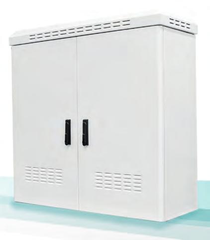 Outdoor distribution cabinets IP55 Outdoor distribution cabinets IP55 single wall Construction features: ź A structure consisting of a single wall made of an aluminium sheet painted to RAL7035 with