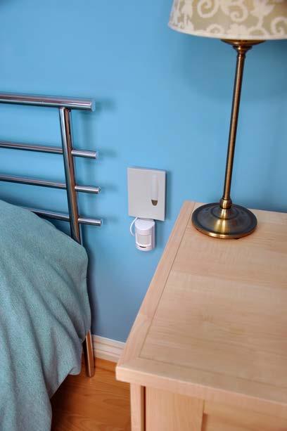 Ideal for use when caring for a young child or someone who may wander, the Monitor can be angled to cover a specific room or staircase, but allow's free passage to other rooms without activating the