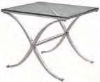 end table Black Laminate/Brushed Steel 82054 White