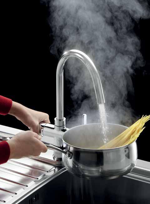 and also an essential part of cooking - a pan full of boiling water in seconds, ideal for pasta, rice, and vegetables.