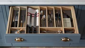 DRAWER ORGANISATION Put an end to all that rummaging with superb solutions for
