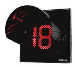 LEDs (Black / Standard Housing)/ 5,00 kg SN-02-05-300: Ø 300 mm Countdown Clock with LEDs (Grey-Black / Asya