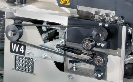 This ensures that the belts and bearings have a long service life.