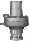 Air Relief Valves Designed to relieve air pressure at a specific pressure setting (customer to advise when ordering - typical setting 15-25 psi) Air Relief Flow Rates: A2180 up to 500 SCFM A2182 up