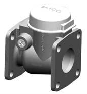 spring loaded flapper SWING CHECK VAVES Aluminium cast, square flanged and threaded end models