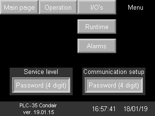 It shows the current I/O status. Some I/O s are different depending on unit size and version. 4.4 Menu access Fig.