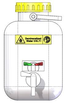 The freshwater can outlet must NOT be placed on or above the rear panel of the chamber. DANGER Entry of water via the rear panel into the chamber Electrical hazard. Danger of death.