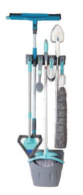 various types of cleaning tools and equipment.
