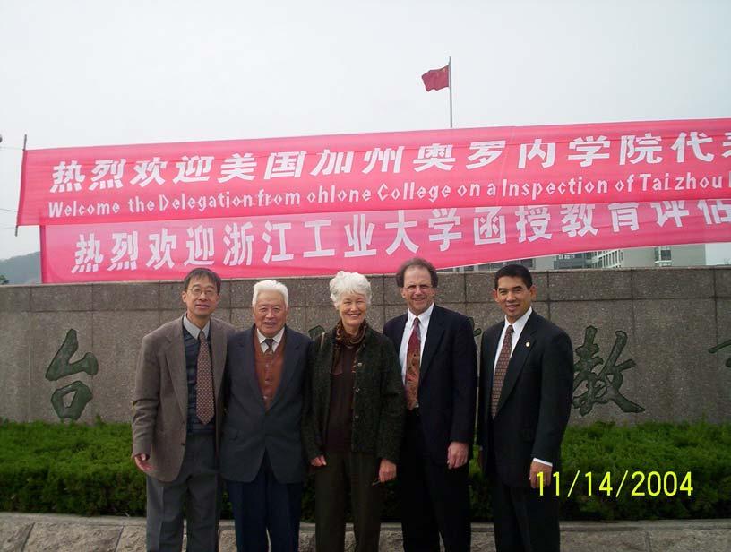 OHLONE COLLEGE A World of Cultures United in Learning Report of the Ohlone Delegation On the Recent Visit to China To Establish a Sister College Relationship With Taizhou Radio and Television