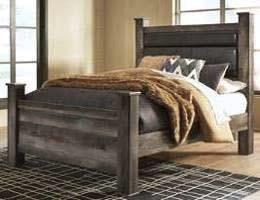 (157/B100-21) Full Panel HB (57/B100-21) B440 Wynnlow Casual bedroom in a rustic gray replicated oak grain with an authentic touch Accented with large