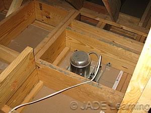 Prior to the 80's, most ceiling fixture support boxes were octagonal metal boxes which had no problems supporting standard paddle fans.
