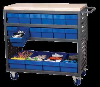 R,B,Y,GRY,CRY MA3618CAST Small Louvered Cart with 31168 & 31188 800 lbs.