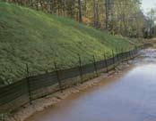 much as 50% when compared to traditional concrete structures Quick and easy installation with reduced labor and equipment costs Improved aesthetics and reduced slope failures Silt Fences When