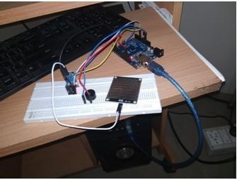 Fig.11. Arduino IDE setup for Rain Sensor Fig 11 explains the Arduino IDE setup for the Rainsensor.