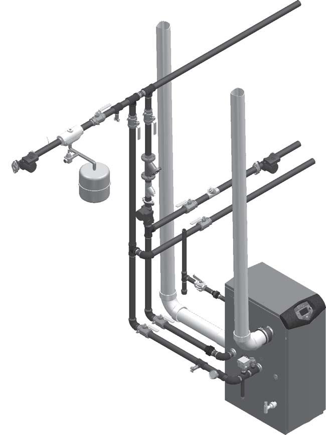 1 Service Near boiler piping This piping reference is included to specify the Near Boiler Piping specific to the Knight XL.