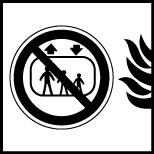 (upward are to be egress) in case used in of fire case of fire Do Not Use Elevator in Case of Fire Rectangular