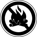 smoking is prohibited The identification of areas where campfires are not permitted Example The identification of areas, such