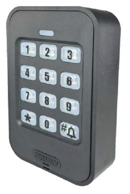 12 BUTTON WIRELESS ACCESS CONTROL KEYPAD Features and Benefits: Wireless 403Mhz / 433Mhz Compatible with Sherlotronics receivers 9 x channels + 1 x doorbell output IP55 outdoor weather proof Long