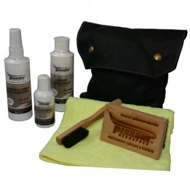 LEATHER CLEANING KIT Product code: Product name: PER07 Perrone Leather Cleaning Kit This Premium Leather Cleaning Kit contains a 6 oz. bottle of Leather Cleaner, 6 oz.