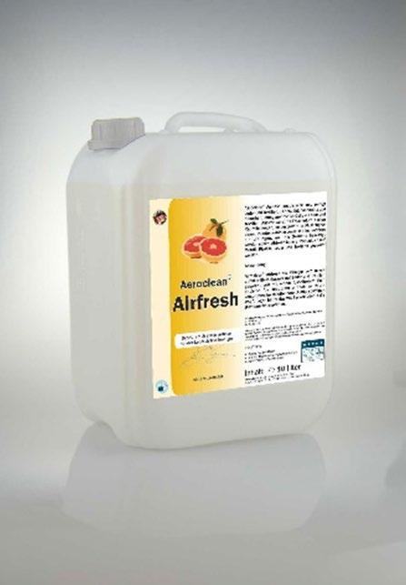 AEROCLEAN AIRFRESH Product code: Product name: Size: VS06-200ml, VS06-500ml, VS06-5L, VS06-10L, VS06-25L Veboschmidt Aeroclean Airfresh 12 x 200ml / 12 x 500ml / 5 liters / 10 liters / 25 liters