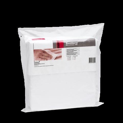 SONTARA MICROPURE 100 Product code: 2117 Product name: SONTARA MICROPURE 100 D 1354 6506 Colour / Material: White / Smooth 9966 Grams/m2 (gsm): 56 Sheet size: 457mm x 457mm Packaging: 75 wipes / pack