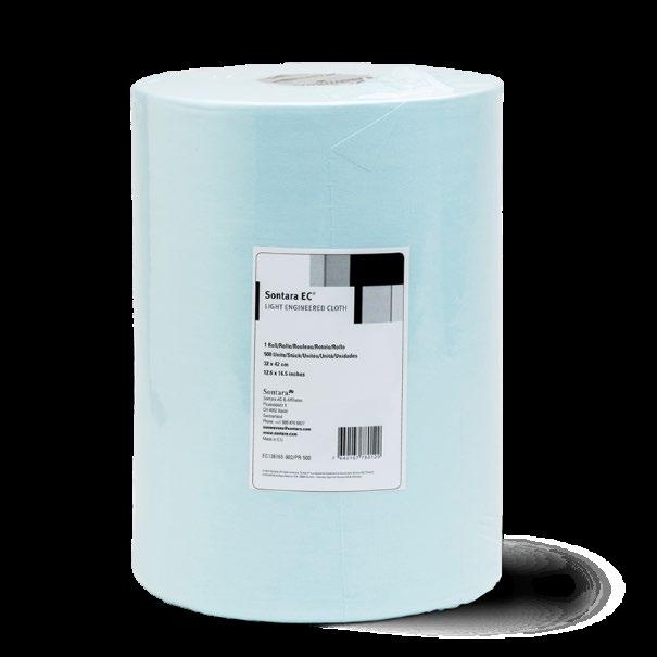 FSC PEFC FCC Strong Absorbent Low-linting Solvent-resistant Saves money SONTARA EC LIGHT IN ROLLS Product code: 2070 Product name: SONTARA EC LIGHT IN ROLLS D 1368 3561 Colour / Material: Turquoise /