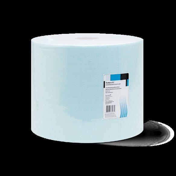 Apertured 9955 Grams/m2 (gsm): 75 Sheet size: 325mm x 420mm Packaging: 500 wipes / roll 36 rolls / pallet Sontara EC Grip is an all-purpose, engineered wipe with exceptional absorbency, strength and