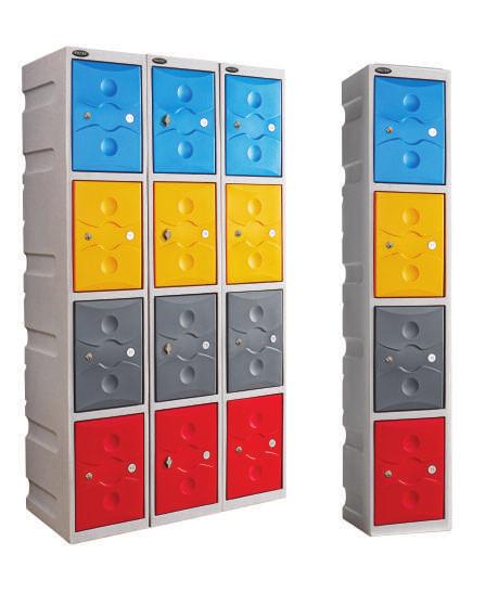 NESTING All Ultrabox lockers can be securely nested with basic tools.